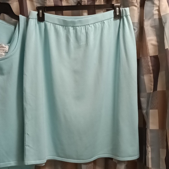 FINAL PRICE NWT Linea by Louis Dell'Olio acrylic blend 3-pc skirt suit 1X - Picture 12 of 15
